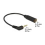DeLOCK Cable de Audio 2,5 mm Macho Angular a 3,5 mm Hembra