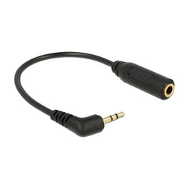 DeLOCK Cable de Audio 2,5 mm Macho Angular a 3,5 mm Hembra