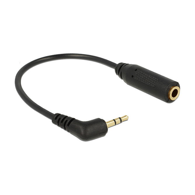 DeLOCK Cable de Audio 2,5 mm Macho Angular a 3,5 mm Hembra DeLOCK Cable de Audio 2,5 mm Macho Angular a 3,5 mm Hembra