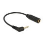 DeLOCK Cable de Audio 2,5 mm Macho Angular a 3,5 mm Hembra