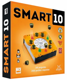 Sd games Juego de Mesa Smart 10 | Juego de Preguntas Dinámico para 2 a 8 Jugadores, 200 Preguntas, Edad +14 | Incluye Tarjetas a Doble Cara y Marcadores