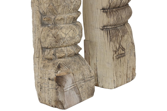 DKD Home Decor Columna Natural Teca 17 x 160 x 19 cm