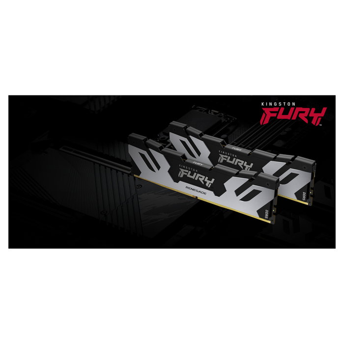 Kingston FURY Renegade Silver DDR5 RAM 24GB 1x24GB 8800MT/s CL42 CUDIMM DIMM 288-pin para PC Kingston FURY Renegade Silver DDR5 RAM 24GB 1x24GB 8800MT/s CL42 CUDIMM DIMM 288-pin para PC