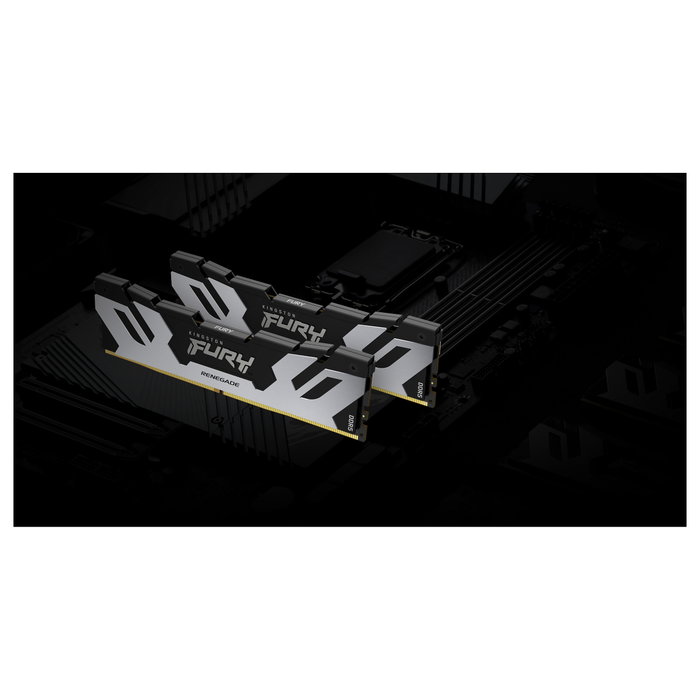 Kingston FURY Renegade Silver DDR5 RAM 24GB 1x24GB 8800MT/s CL42 CUDIMM DIMM 288-pin para PC Kingston FURY Renegade Silver DDR5 RAM 24GB 1x24GB 8800MT/s CL42 CUDIMM DIMM 288-pin para PC
