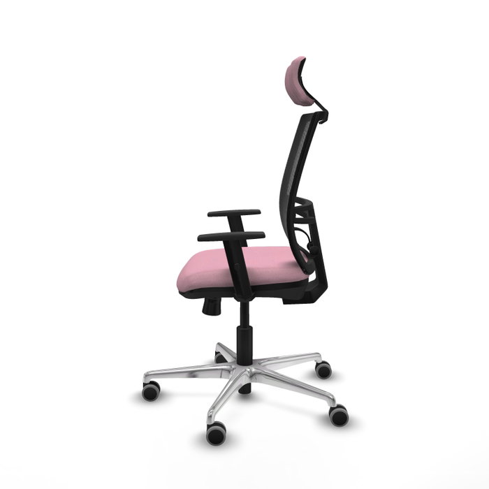 PIQUERAS Y CRESPO Silla de oficina Yunquera Rosa y Negro