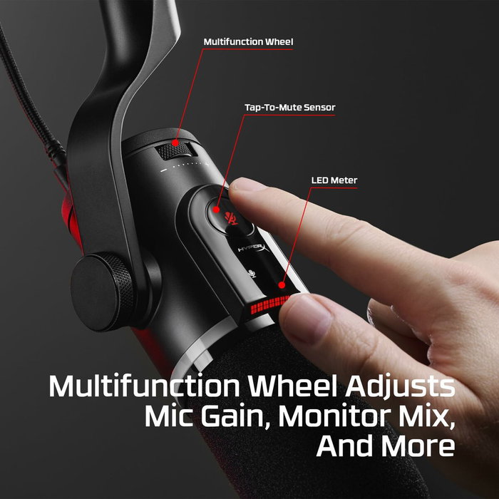 HyperX FlipCast Micrófono Dinámico USB/XLR Negro