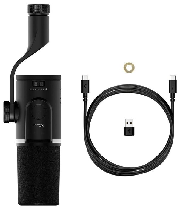 HyperX FlipCast Micrófono Dinámico USB/XLR Negro