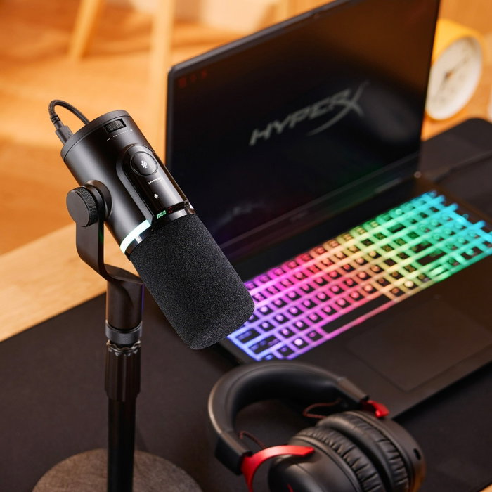 HyperX FlipCast Micrófono Dinámico USB/XLR Negro