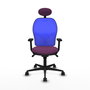 PIQUERAS Y CRESPO Silla de oficina Jorquera con mecanismo Sincro, Morado y Azul