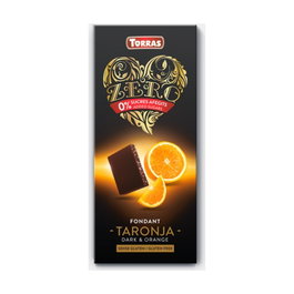 TORRAS Zero Chocolate Negro con Naranja 125g