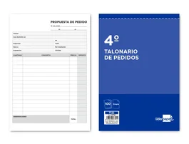Liderpapel Talonario Pedidos Cuarto Original 122