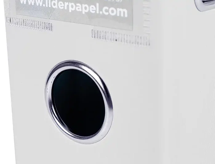 Liderpapel Archivador de Palanca A4 Forrado PVC Blanco 75mm