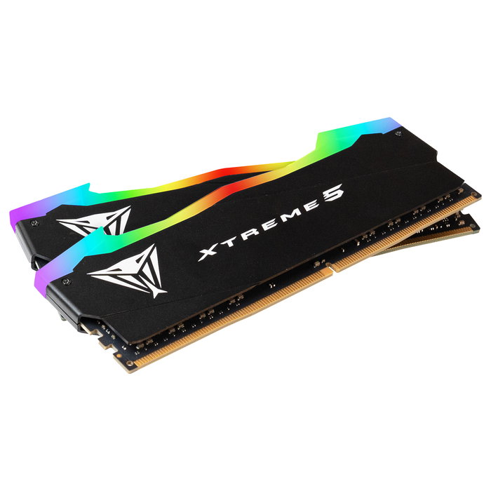Patriot Viper Xtreme 5 PVXR532G80C38K 32GB Kit (2x16GB) DDR5 8000MHz RAM con RGB y Disipador Térmico - Perfil Intel XMP 3.0, Unbuffered, 288-pin DIMM