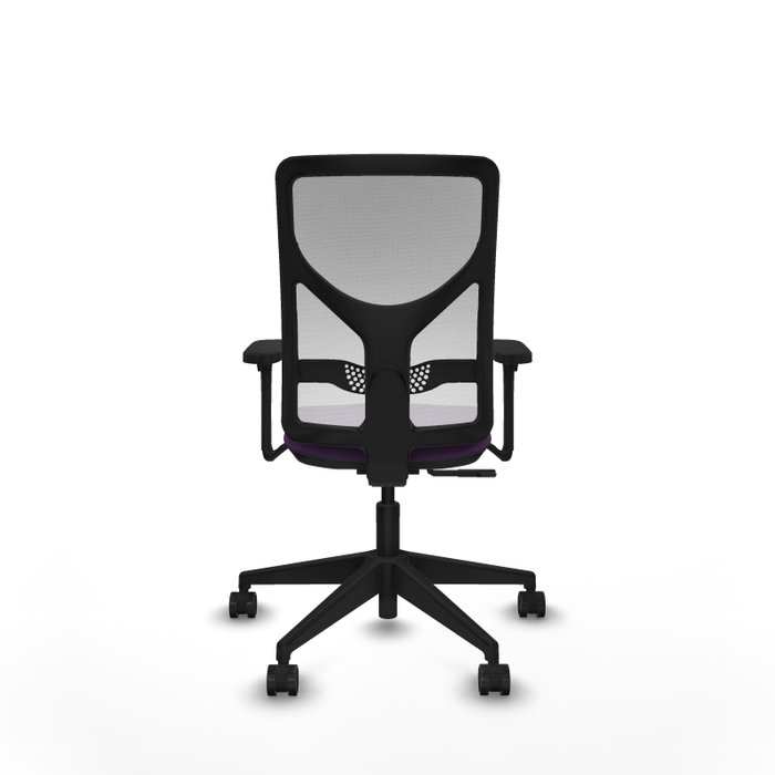 PIQUERAS Y CRESPO Silla de oficina Motilla Morada con Respaldo Blanco PIQUERAS Y CRESPO Silla de oficina Motilla Morada con Respaldo Blanco