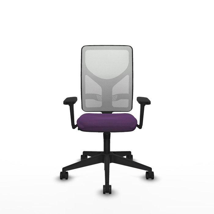 PIQUERAS Y CRESPO Silla de oficina Motilla Morada con Respaldo Blanco PIQUERAS Y CRESPO Silla de oficina Motilla Morada con Respaldo Blanco