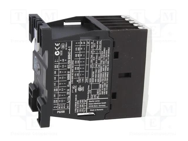 EATON ELECTRIC Contactor DILMP20 4-polar 12A 230VAC