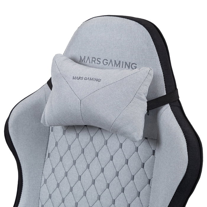 Mars Gaming MGCXFSB Fabric Negro Plata