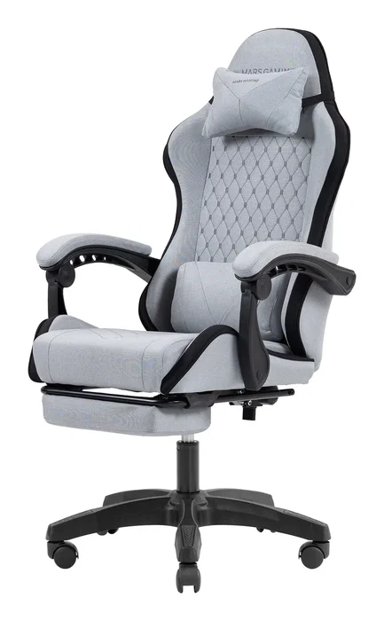 Mars Gaming MGCXFSB Fabric Negro Plata