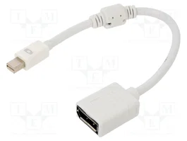 DeLOCK 65427 Cable adaptador mini DisplayPort a DisplayPort blanco de 0,21 m