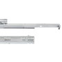 Emuca Juego de guías ocultas para cajones Silver, de extracción total, con cierre suave, profundidad 350mm, Acero, Cincado