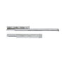 Emuca Juego de guías ocultas para cajones Silver, de extracción total, con cierre suave, profundidad 350mm, Acero, Cincado