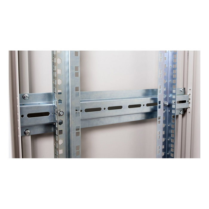 ROLINE 26.21.0068 Rack 47U 19" (600x600 mm) Independiente de Acero Gris con Puertas de Cristal Desmontables, IP20, Peso Máx. 600 kg