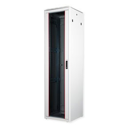 ROLINE 26.21.0068 Rack 47U 19" (600x600 mm) Independiente de Acero Gris con Puertas de Cristal Desmontables, IP20, Peso Máx. 600 kg