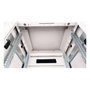 ROLINE 26.21.0068 Rack 47U 19" (600x600 mm) Independiente de Acero Gris con Puertas de Cristal Desmontables, IP20, Peso Máx. 600 kg