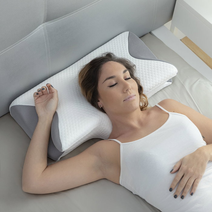 Inde Almohada Viscoelástica Cervical con Contorno Ergo - 4 Unidades Inde Almohada Viscoelástica Cervical con Contorno Ergo - 4 Unidades