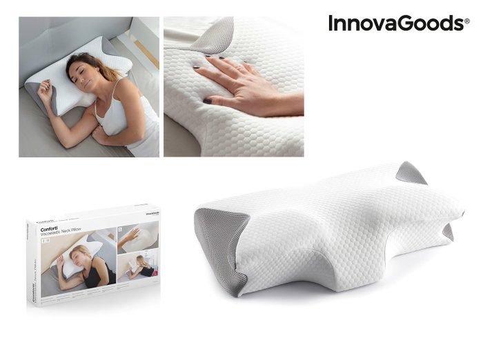 Inde Almohada Viscoelástica Cervical con Contorno Ergo - 4 Unidades Inde Almohada Viscoelástica Cervical con Contorno Ergo - 4 Unidades