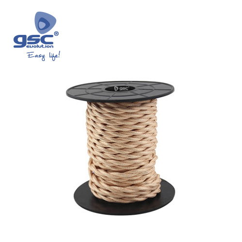 GSC Evolution Cable textil 10M (2x0.75mm) trenzado Cobre GSC Evolution Cable textil 10M (2x0.75mm) trenzado Cobre