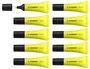 Stabilo Marcador Fluorescente Neón Amarillo Caja 10 UD