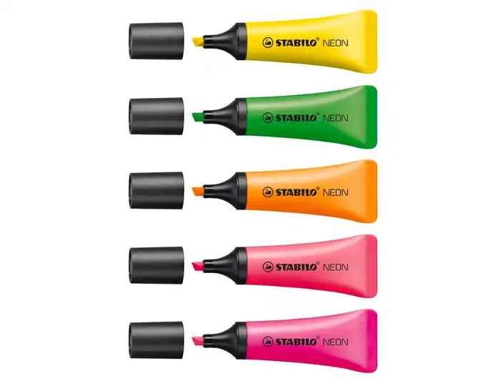 Stabilo Rotulador Fluorescente 72 Amarillo Neón Trazo 2-5 mm Marcador Antiseado