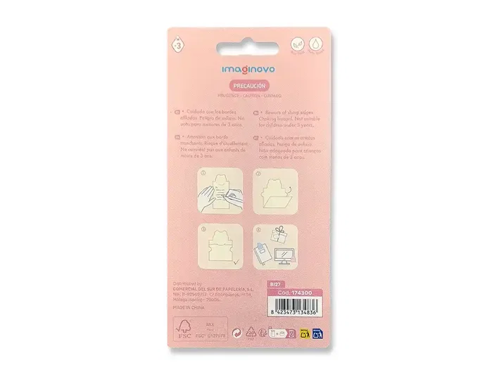 Imaginovo Bloc Notas Adhesivas con Mensaje Trasero Perro 20 Hojas 85x164 mm