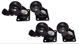 PHASAK Kit 4 ruedas para rack suelo con freno