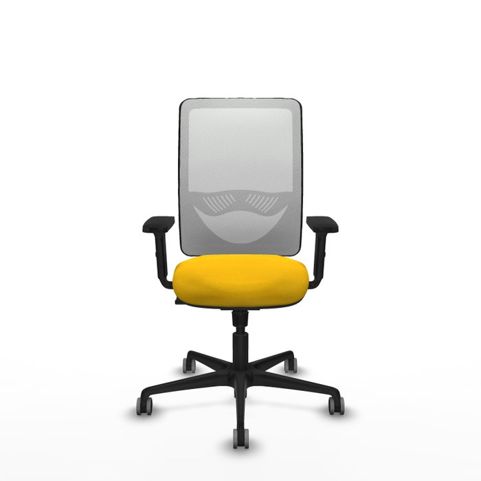 PIQUERAS Y CRESPO Silla de oficina Zulema con mecanismo Sincro, Amarillo y Blanco PIQUERAS Y CRESPO Silla de oficina Zulema con mecanismo Sincro, Amarillo y Blanco