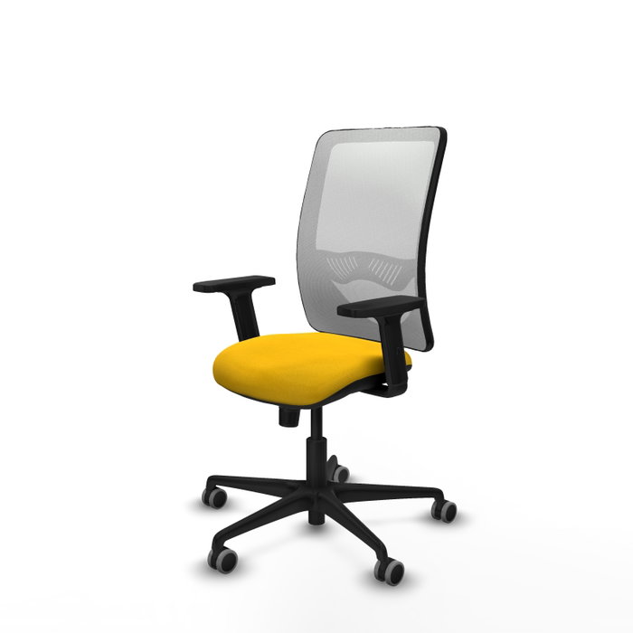 PIQUERAS Y CRESPO Silla de oficina Zulema con mecanismo Sincro, Amarillo y Blanco PIQUERAS Y CRESPO Silla de oficina Zulema con mecanismo Sincro, Amarillo y Blanco