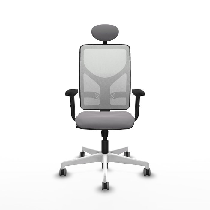 PIQUERAS Y CRESPO Silla de oficina Motilla con mecanismo Sincro, Gris y Blanco PIQUERAS Y CRESPO Silla de oficina Motilla con mecanismo Sincro, Gris y Blanco