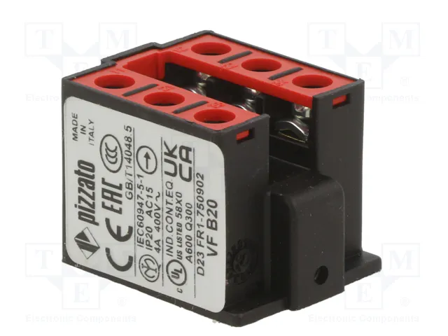 PIZZATO ELETTRICA Bloque de contacto NC x2 + NO 10A