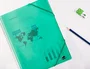 Liderpapel Carpeta Escaparate con Espiral 20 Fundas Polipropileno DIN A5 Verde