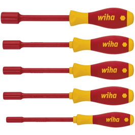Wiha 322K5 SoftFinish electric Juego de 5 destornilladores hexagonales aislados
