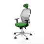 PIQUERAS Y CRESPO Silla de oficina Jorquera Verde y Blanco