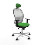 PIQUERAS Y CRESPO Silla de oficina Jorquera Verde y Blanco