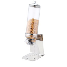 MARBELLA Dispensador de Cereal Single para Buffet 4 Litros - Acero/Policarbonato, 60x24x18.4 cm