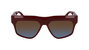 Victoria Beckham VB603S-604 con cristales marrón degradado y montura roja
