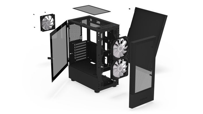 KRUX Vako Caja ATX con Ventiladores RGB, Compacta y Espaciosa