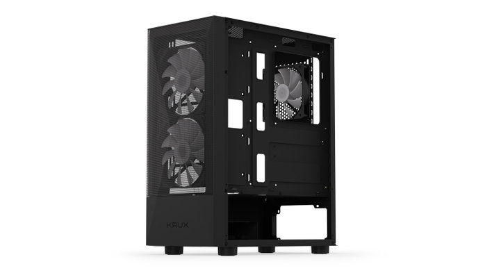 KRUX Vako Caja ATX con Ventiladores RGB, Compacta y Espaciosa