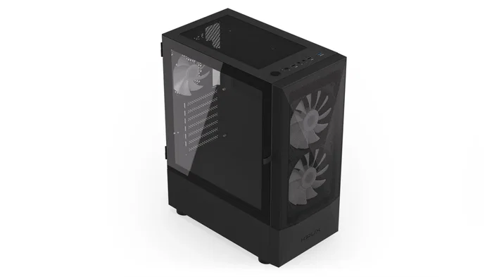 KRUX Vako Caja ATX con Ventiladores RGB, Compacta y Espaciosa