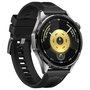 HUAWEI WATCH GT6 46mm Smartwatch AMOLED 1.47", Pantalla Táctil, 64GB, GPS, Monitoreo Cardíaco y Sueño, 21 Días Batería, Negro con Correa Fluoroelastómero