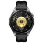 HUAWEI WATCH GT6 46mm Smartwatch AMOLED 1.47", Pantalla Táctil, 64GB, GPS, Monitoreo Cardíaco y Sueño, 21 Días Batería, Negro con Correa Fluoroelastómero